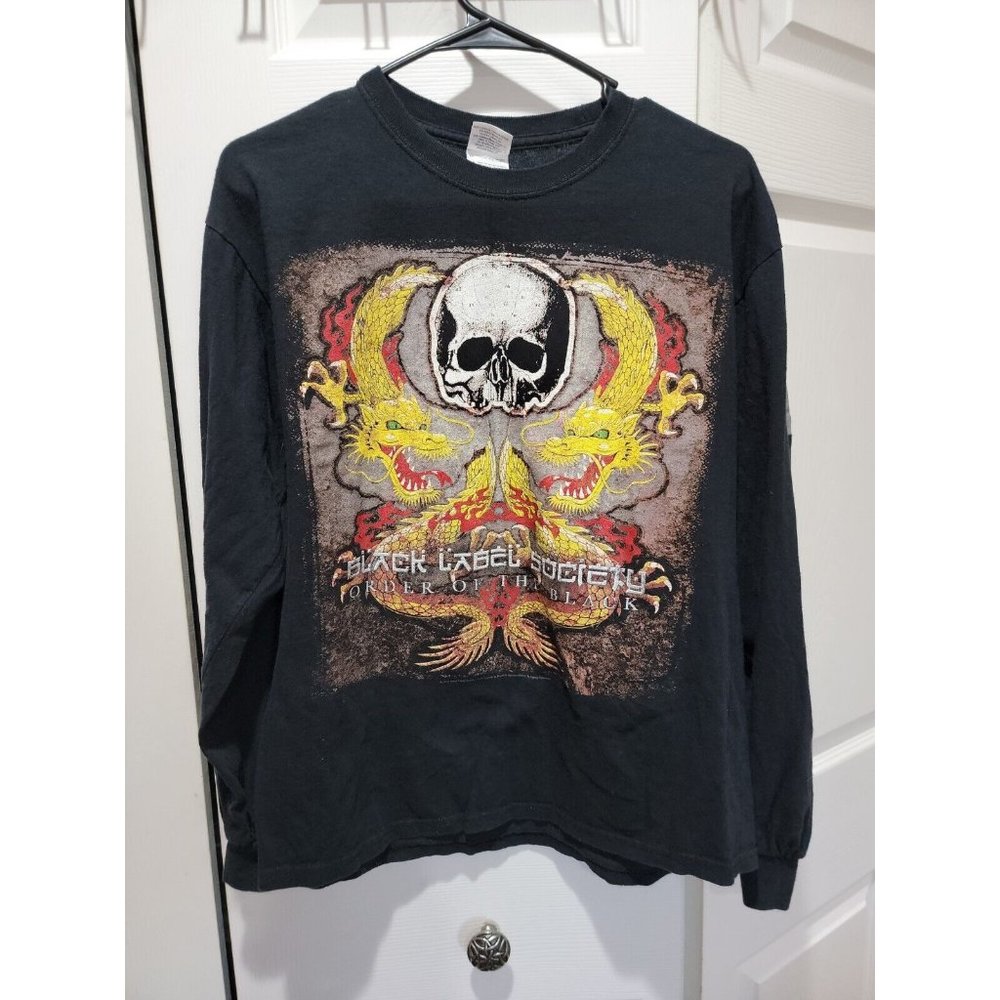 2010 Black Label Society Order of the Black Zakk Wylde Long Sleeve Tour Shirt M